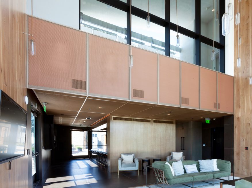 USG Ceilings Plus® Expanse™ Wallforms™ | Finish: Custom Color, Architect: RDCollaborative, Photo: Vladimir Paperny