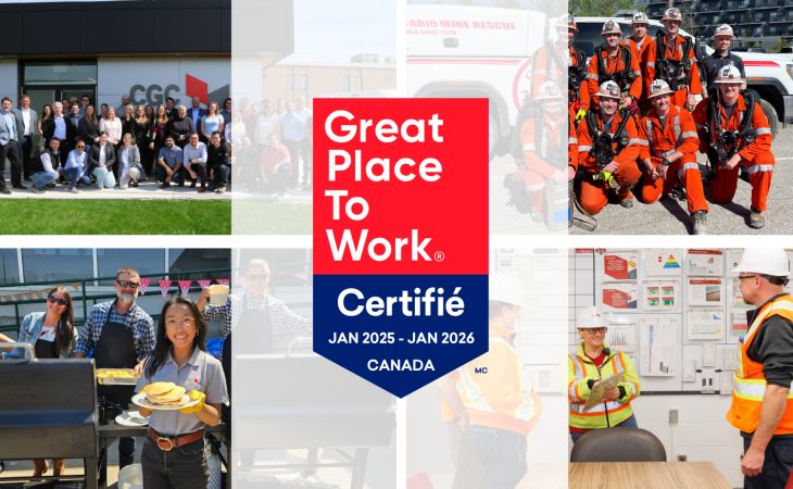 Pour la première fois, CGC Inc. a reçu la certification Great Place To Work