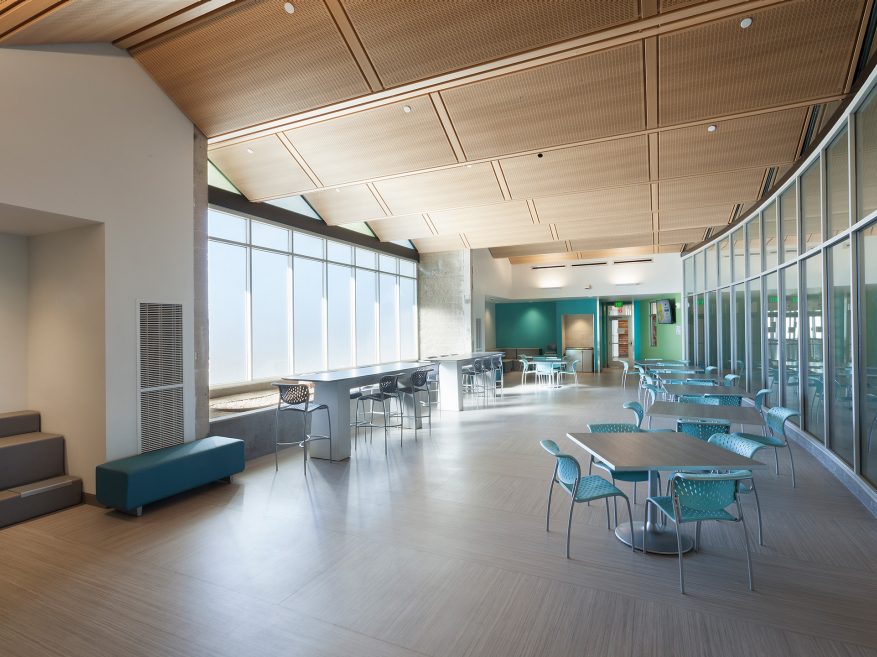 USG Ceilings Plus® Illusions® | Finish: Sarante® CP Maple, Architect: KBZ Architects, Photo ©Patrick Price