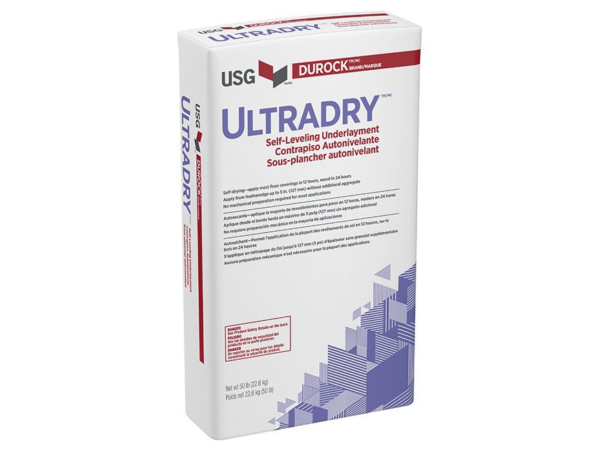 Durock Brand Ultradry Self Leveling Underlayment Usg