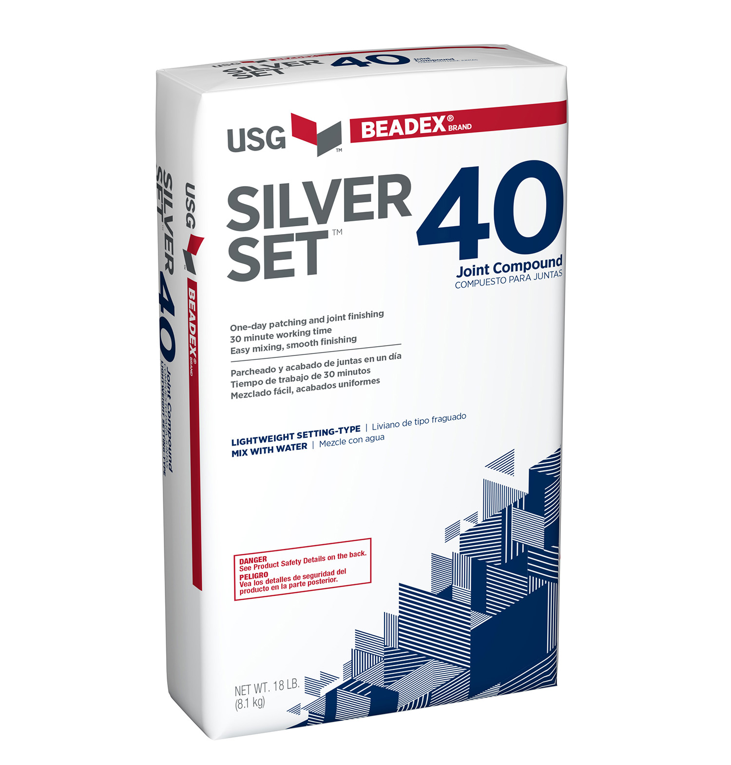 Beadex® Brand Silver Set™ 40 Joint Compound USG