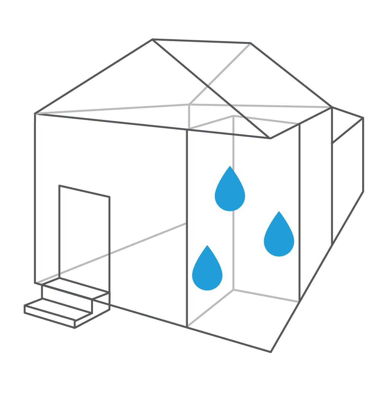 Área en contacto con el agua